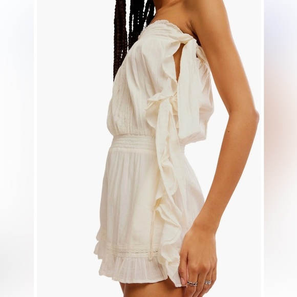 NWOT Free People Feelin' Fancy Convertible Romper Ivory XS - Picture 15 of 16